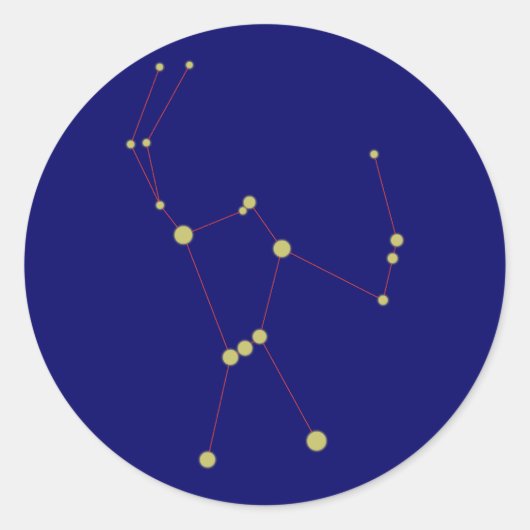 Sticker Rond Constellation d'Orion (Devant)