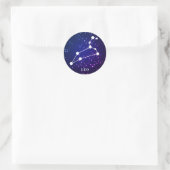 Sticker Rond Constellation Leo Zodiac (Sac)