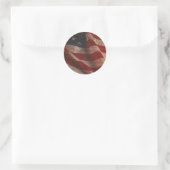 Sticker Rond Constitution et drapeau (Sac)