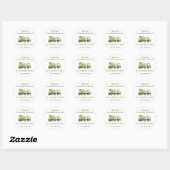 Sticker Rond Construction Anniversaire Merci (Feuille)