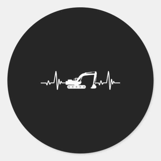 Sticker Rond Construction Heart Valentines Day Construcion Site (Devant)