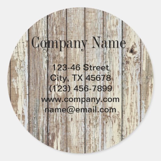 Sticker Rond Construction vintage de manutentionnaires de bois (Devant)