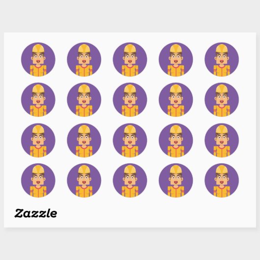 Sticker Rond Constructora (Feuille)
