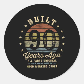 Sticker Rond Construit Il Y A 90 Ans Tout P Original 90E