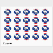 Sticker Rond Consulaire Thaïlande, Thaïlande (Feuille)