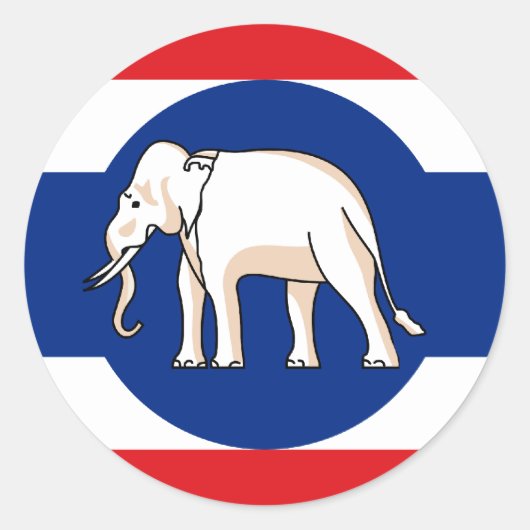 Sticker Rond Consulaire Thaïlande, Thaïlande (Devant)