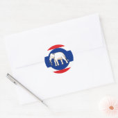 Sticker Rond Consulaire Thaïlande, Thaïlande (Enveloppe)