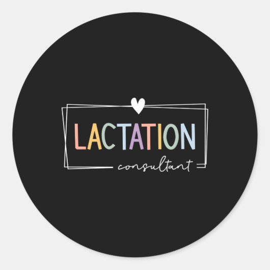 Sticker Rond Consultant En Lactation Ibclc Consultatif En Allai (Devant)