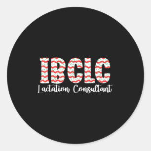 Sticker Rond Consultant en lactation Noël Ibclc Allaitement