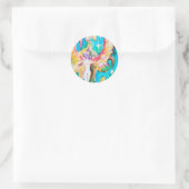 STICKER ROND CONTE DE FÉE DE RAISIN (Sac)