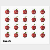Sticker Rond Conte Fée Blanche Neige I do Apple Mariage (Feuille)