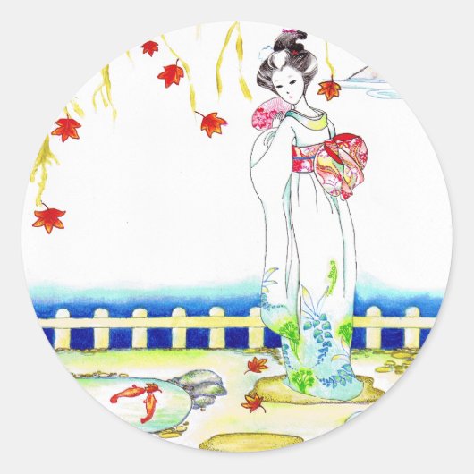 Sticker Rond Contemplation (Devant)
