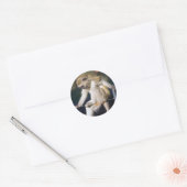 Sticker Rond Contempler le singe (Enveloppe)