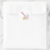 Sticker Rond Conteneur alimentaire chinois (Sac)