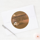 Sticker Rond Contentement Philippiens 4-11 (Enveloppe)