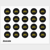 Sticker Rond Contenu adulte (Feuille)