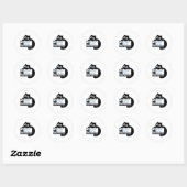 Sticker Rond Contenu du cache (Feuille)