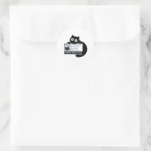 Sticker Rond Contenu du cache (Sac)