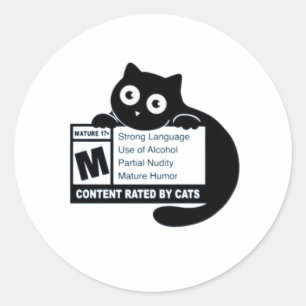 Sticker Rond Contenu du cache