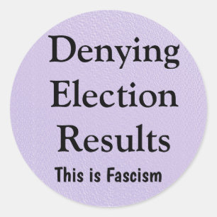 Sticker Rond Contester les résultats des élections