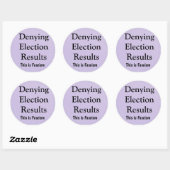 Sticker Rond Contester les résultats des élections (Feuille)