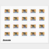 Sticker Rond Continentale rom vintage (Feuille)