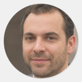 Sticker Rond Continuez à courir après le soleil (Devant)