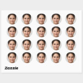 Sticker Rond Continuez À Nager (Feuille)