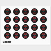 Sticker Rond Continuez à ne rien faire - Conception motivationn (Feuille)