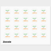 Sticker Rond Continuez À Sourire (Feuille)