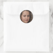 Sticker Rond Continuez à sourire (Sac)