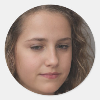 Sticker Rond Continuez à sourire