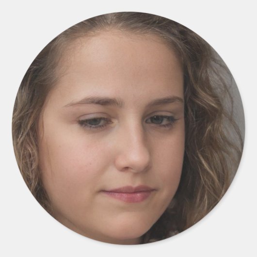 Sticker Rond Continuez à sourire (Devant)