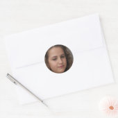 Sticker Rond Continuez à sourire (Enveloppe)
