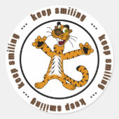 Sticker Rond Continuez à sourire (Devant)