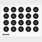 Sticker Rond Continuez Tout Simplement À Continuer À Tendre Mot (Feuille)