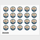 Sticker Rond contorsionniste (Feuille)
