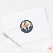 Sticker Rond contorsionniste (Enveloppe)