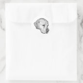 Sticker Rond Contour de souffle cool (Sac)