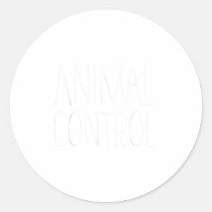Sticker Rond Contrôle animal Chemise Adulte Hommes Femmes Enfan