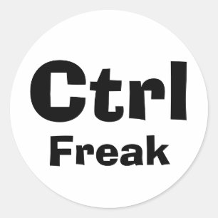 Sticker Rond Contrôle Freak