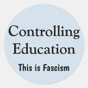 Sticker Rond Contrôler l'éducation