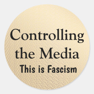 Sticker Rond Contrôler les médias