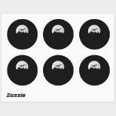 Sticker Rond ContrÔleur de base de Drone pilote UAV quadcopter (Feuille)