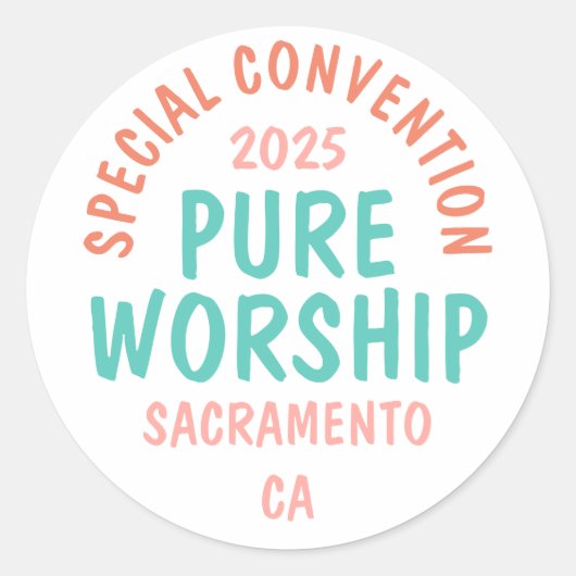 Sticker Rond Convention spéciale de 2025 | JW (Devant)