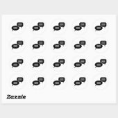 Sticker Rond Conversation (Feuille)
