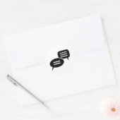 Sticker Rond Conversation (Enveloppe)