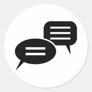 Sticker Rond Conversation