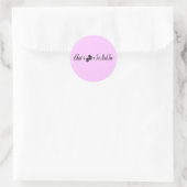 Sticker Rond conversation plus dés est trop amusant (Sac)