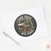 Sticker Rond Convertisseur d'arbre en objet professionnel (Enveloppe)